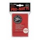 Protector para cartas (50 protectores) rojos Pro-matte - ULTRAPRO