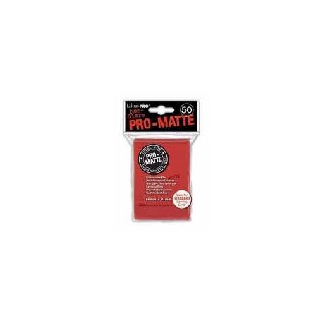 Protector para cartas (50 protectores) rojos Pro-matte - ULTRAPRO
